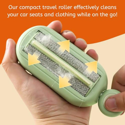 Pet Hair and Lint Remover Roller Bundle for Home, Auto, Travel - Reusable Fur Removal Tool for Clothing, Furniture, Bedding, & Cars | Self-Cleaning and Washable