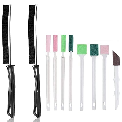 Crevice Cleaning Brushes Tool kit Small Brush Disposable Toilet Brush Deep Cleaning Brush Shower Nozzle Anti-Clogging Pore Gap for Gap Corner of Stove Hard to Reach Cleaning Tools - color: Multicolor 2