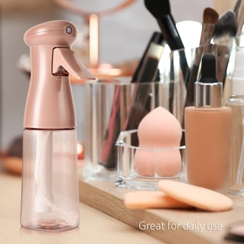 Spray Bottle For Hair, Continuous Mister Empty Spray Bottles, Ultra Fine Mist Water Sprayer for Hairstyling, Cleaning, Plants, Barbers, Salons, Essential Oil Scents - 2 Pack 6.8 OZ, White & Terracotta - color: White & Terracotta, 2 Pack