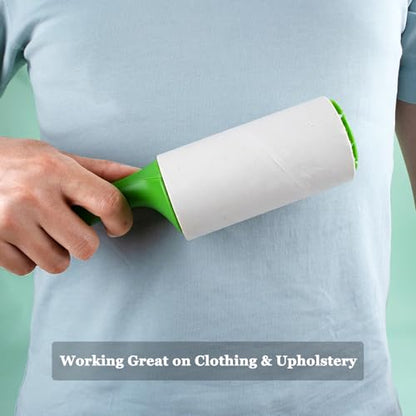 4.6 inch Giant Lint Roller Refills Compatible with Evercare Giant Lint Rollers and T Handle Lint Roller Extreme Stick Pet Hair Remover Adhesive Refills 5 Rolls 60 Sheets per Roll Total 300 Sheets - size: 4.6 inch Giant