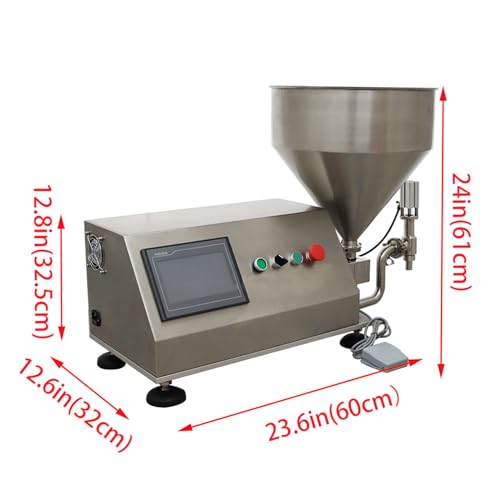 INTSUPERMAI Rotary Pump Paste Liquid Dual Purpose Filling Machine Rotor Pump Filling Machine Water Milk Honey Cream Oil Detergent Filler 220V
