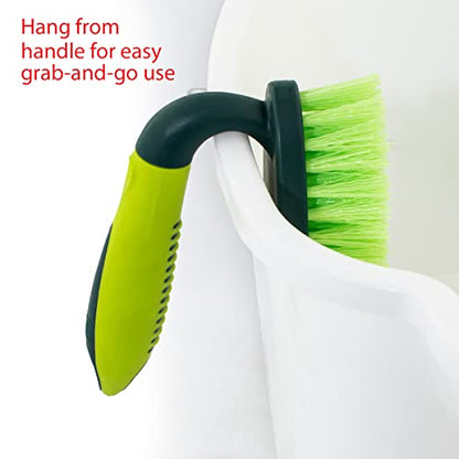 Pine-Sol Heavy Duty Scrub Brush – Comfort Grip | Iron Handle Design | All-Purpose Scrubber for Cleaning Kitchen, Bathroom, Sinks, Tubs, Floors