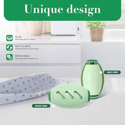 Reusable Washable Gel Lint Roller for Pet Hair, Extra Sticky Lint Remover for Clothes, Furniture, Car Seats, Portable Travel Size, Strong Adhesive, Fabric Safe