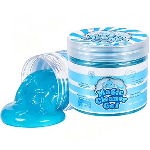 SenseYo 2 Pack Car Cleaning Gel Slime Clean Putty Dust Remover Car Interior Cleaner Kit Supplies Accessories Auto Detailing Tools for Air Vents Consoles Cup Holders Keyboards Notebook Camera