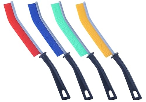 4pcs Mixed Hard Bristle Crevice Cleaning Brush-Thin Gap Scrub Brush, Multifunctional Gap Cleaning Brushes for Grout, Bathroom,Tiles, Kitchen, Faucets, Car - color: Mixed