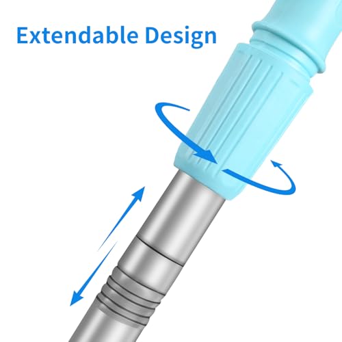 Telescopic Carpet Rake for Pet Hair, 36-55" Adjustable Rug Rake to Remove Dog Cat Hair & Fluff Matted Carpet, Stand Up Cleaning Tool for Under Furniture - color: Telescopic Extendable
