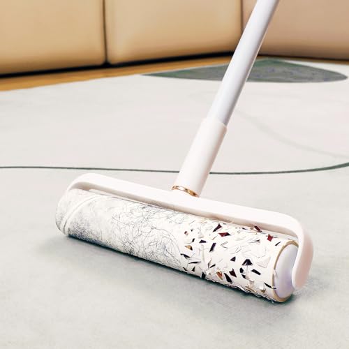 9.45 inch Large Lint Roller Refills Compatible with Delomo PetLovers and Other 9.4'' - 9.5'' Large Lint Rollers for Carpet Floor Pet Hair Remover Refill 60 Sheets per Roll 5 Pack Total 300 Sheets - size: 9.45 inch