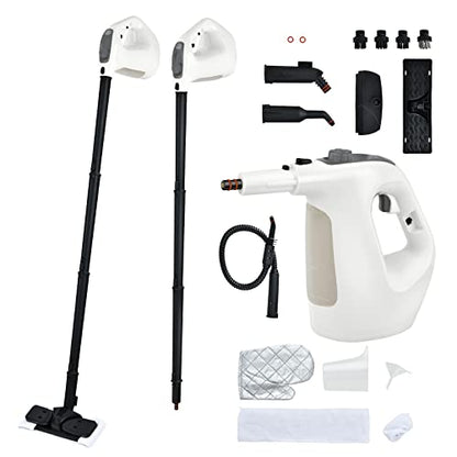 Goplus Multipurpose Handheld Steam Cleaner, Grey & White - color: Grey & White