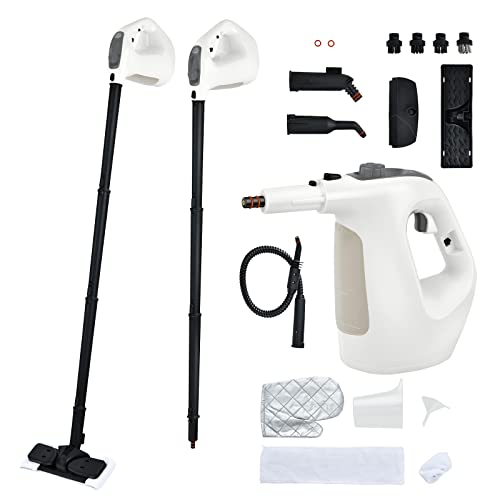 Goplus Multipurpose Handheld Steam Cleaner, Grey & White - color: Grey & White