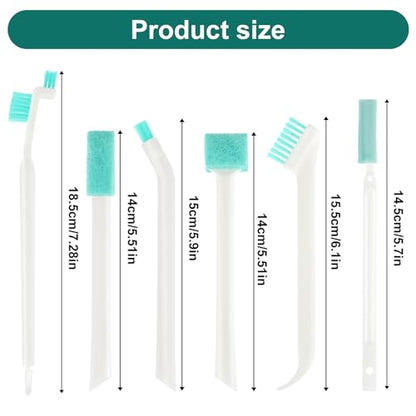 Gjinxi 8Pcs Small Cleaning Brushes for Household, Detailed Cleaning Tool, Crevice Cleaning Tool Set, Detail Tiny Scrub Cleaner Brush for Window Groove Bottle Toilet Keyboard Car Small Space Gap Corner
