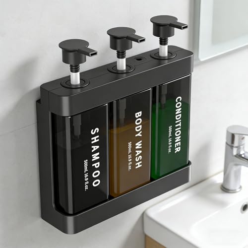 TARSHYRY Extended Nozzle, Dual Installation Method, with Locking Device, Three Chamber Design, 500ml Capacity, Convenient and Practical, Made of ABS Material. (Deep Gray) - color: Deep Gray