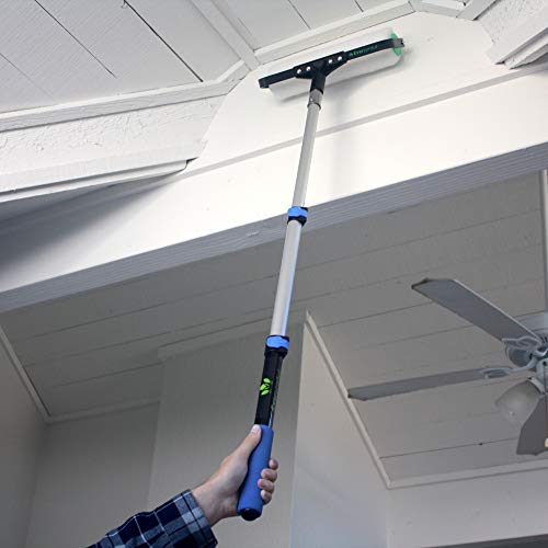 EVERSPROUT 1.5-to-3 Foot Telescopic Extension Pole | Lightweight Sturdy Aluminum Handle | Easy to Use Flip-Tab Lock Mechanism | Twist-On Metal Tip Works for Squeegee, Duster, Paint Roller (Pole only) - size: 3' Pole