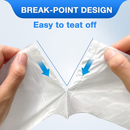 Charmount Small Trash Bags 1.2 Gallon, 102 Count Garbage Bags Bathroom Trash Can Liners,fit 4.5-5 Liter Clear (Pack of 2) - size: 1 Count (Pack of 204), style: 1.2 Gallon