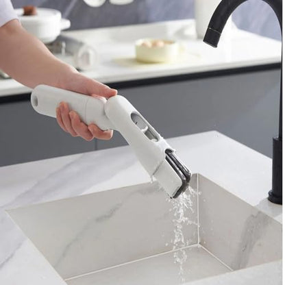 Handheld Water Spray mop, Easy to Wipe Desktop, no Hand wash, Water Absorbent Coffee Table, Kitchen, Bathroom, Toilet Glass, Wipe Clean - color: Standing Plating Water Jet Set (Box)