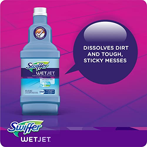 Swiffer FBA_23679CT WetJet Multi Purpose Solution 42.31.25 ozliter, Multicolor, Open Window Fresh Scent, 42.2 Fl Oz - size: 42.2 Fl Oz (Pack of 1)