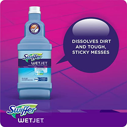 Swiffer FBA_23679CT WetJet Multi Purpose Solution 42.31.25 ozliter, Multicolor, Open Window Fresh Scent, 42.2 Fl Oz - size: 42.2 Fl Oz (Pack of 1)