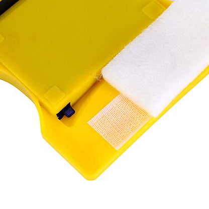 Double Side Magnetic Window Cleaner, Glider Washing Brush with 2 Extra Cleaning Cotton, Cleaning Brush Wiper Tools for High-Rise and Car Glazed Windows