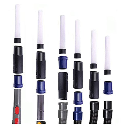 Alrens 1 1/4" Shop Vacuum Attachments Brushes Kit 1-1/4 inch 1-3/8 inch Vacuum Cleaner Accessories, Set of 7 - size: vacuum brush kit 7 pack