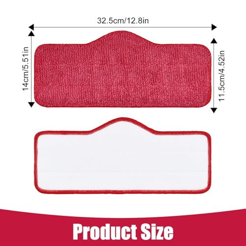 Yuunaie Steam Mop Pads for Schenley, 6-Pack Microfiber Pads for Schenley Steam Mop 7 in 1, Machine Washable Reusable Replacement Mop Pads Compatible with Schenley Steam Mop Cleaner