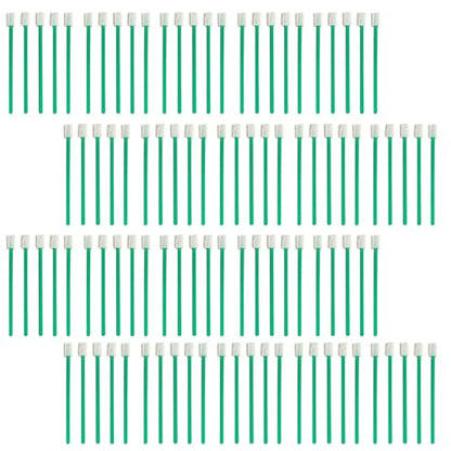 Evaclean Swilly Original Disposable Crevice Brushes - 100 Pack - Versatile Cleaning Tool for Tight Spaces, Window Tracks, Keyboards, Car Vents, and Household Use (Green) - color: Green