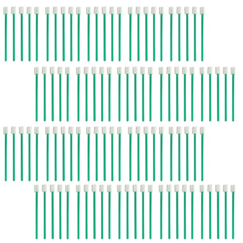 Evaclean Swilly Original Disposable Crevice Brushes - 100 Pack - Versatile Cleaning Tool for Tight Spaces, Window Tracks, Keyboards, Car Vents, and Household Use (Green) - color: Green