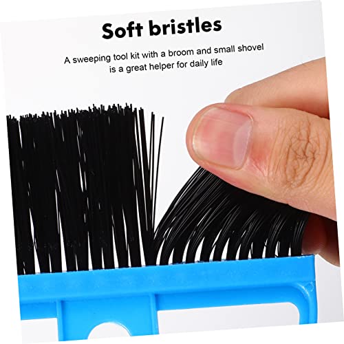 Healifty 9sets Mini Handheld Broom and Dustpan Cleaning Tool for Tabletop and Pet Cages Compact Broom Dust Pan for Easy Cleaning of Narrow Spaces