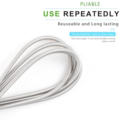 CiaraQ11-Piece Tube & Pipe Cleaning Brush Set – 10 Rigid Brushes 1/16"-1" + 60" Flexible Wand Brush, Medium-Stiffness Nylon – for Drains, Guns, Coffee & Labs - color: Black+black, size: 8.0 Inch & 60 Inch