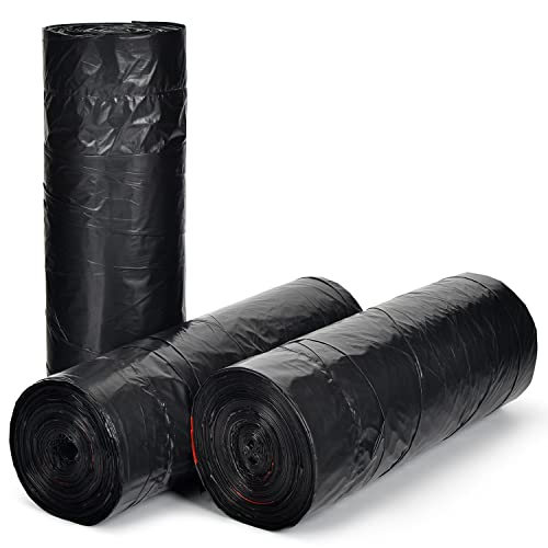 Ultra Strong 15 Gallon Drawstring Trash Bags (102 Count) Large Heavy Duty Thicken Plastic Tall Kitchen Garbage Bags Black for Kitchen Office Lawn Yard - size: 1 Count (Pack of 102)