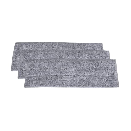 Superio Microfiber Mop Pads, Refill Miracle Mop, Dust Mop Replacement Head 16 Inch Damp Mop Refill for Flat Mop Set, with Velcro-Grey, 3 pack - size: 3 Dusting Pads