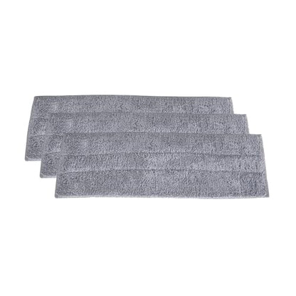Superio Microfiber Mop Pads, Refill Miracle Mop, Dust Mop Replacement Head 16 Inch Damp Mop Refill for Flat Mop Set, with Velcro-Grey, 3 pack - size: 3 Dusting Pads