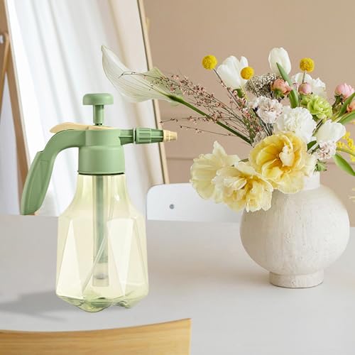 51oz Handheld Garden Pump Sprayer, Large Capacity Pressure Sprayer with Adjustable Nozzle, Leakproof Hand Atomizer, Water Spray Bottle for Home Cleaning Garden Car Detailing & Washing (Green) - color: Green