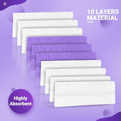Pure Realm 54 Count Disposable Power Mop Pads Refills Compatible with swiffer PowerMop, PowerMop Wet Pads Rifill Cooperate with Swiffer Mop Refill Liquid Extra Absorbent, Traps Dust & Hair - color: Purple 54 Mop Pads