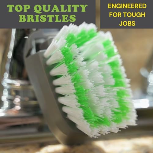 Smilyeez Replacement for Scotch Brite, 4-Pack, Makes Your Dishwand Like New, Dishwand Brush Refills, Easy to Install - style: 1 Pack