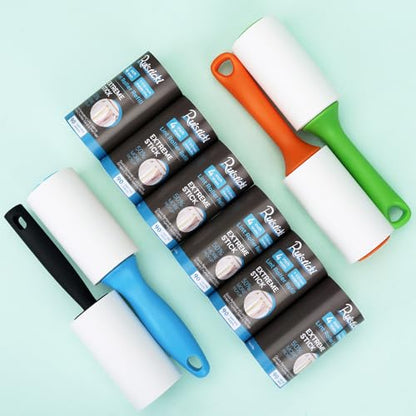 4 inch Lint Roller Refills for Evercare Extreme Stick All Purpose Lint Roller Standard Sticky Roller Refills 6 Pack 90 Sheets per Refill 540 Sheets Total (Inside Dia. 1 1/2 inch) - size: 4 inch (1.5'' ID)