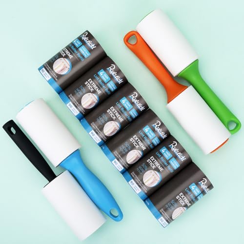 4 inch Lint Roller Refills for Evercare Extreme Stick All Purpose Lint Roller Standard Sticky Roller Refills 6 Pack 90 Sheets per Refill 540 Sheets Total (Inside Dia. 1 1/2 inch) - size: 4 inch (1.5'' ID)