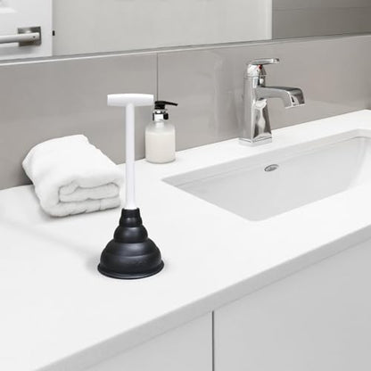 Korky Beehive Mini Sink and Drain Plunger - Works for Bathrooms, Kitchens, Sinks, Baths and Showers - Strong Suction Power for Easy Clog Removal - size: No Size
