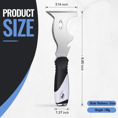 Mister Rui Putty Knife Scraper Tool-Paint Scraper, Floor Scraper for Home Improvement DIY Projects