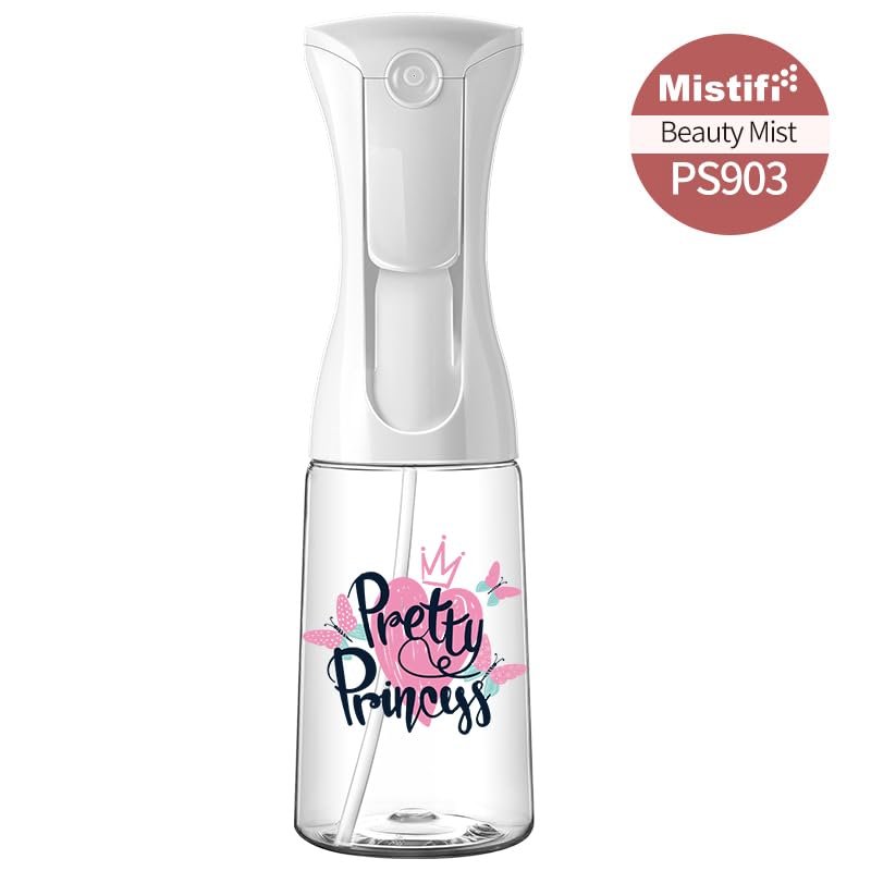 Mistifi Continuous Ultra Fine Mist Spray Bottle (1Pc 200ml, Pretty Princess) - color: Pretty Princess, style: 1Pc 200ml