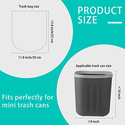 Mini Strong Trash Bags, 0.5 Gal Small Garbage Bags for Desktop Mini Trash Can, 300 Counts, White - color: White