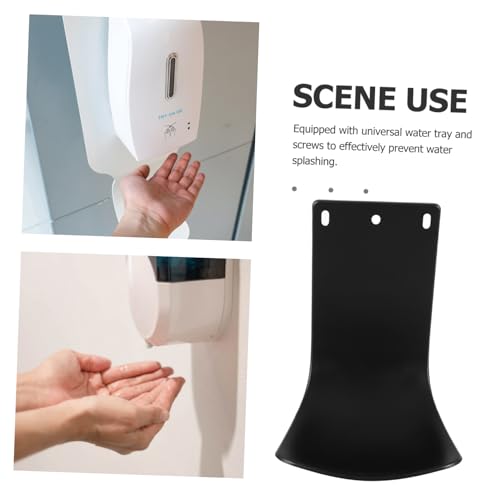 Wall Mount Drip Tray Soap Dispenser Bracket Black Farmhouse Soap Dispenser - color: Black