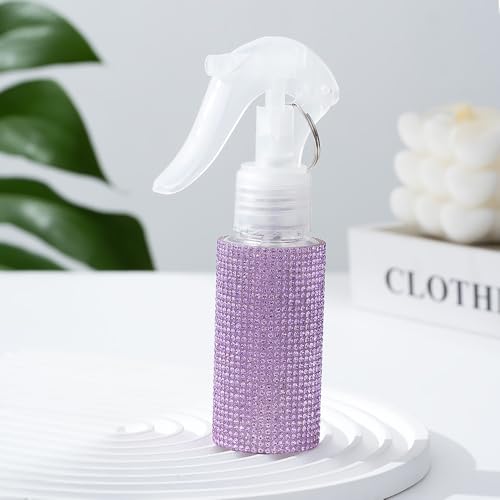 60ml Empty Spray Bottles, Continuous Spray Bottle for Hair, Spray Water Bottle Fine Mist Refillable, Skin Care, Showering Pets, Plants, Travel, Ironing and Cleaning -Purple - color: Purple;