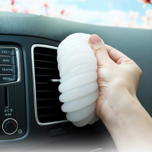 Cleaning Gel for Car Cleaner Cleaning Kit Automotive Air Vent Dust Cleaning Slime for Auto Cleaning Putty Universal Dust Car Accessories Car Interior Cleaner Keyboard Cleaning Laptop White | Automotive Air Vent Dust Cleaning, Universal Dust Cleaner, Car I