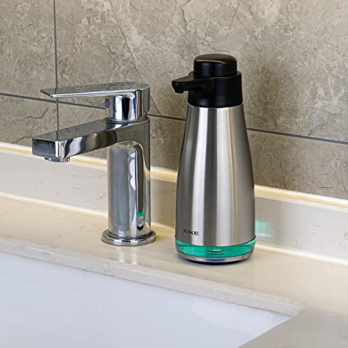 AIKE 15fl.oz Stainless Steel Liquid Soap Dispenser for Dish and Hand Soap - color: Brushed Stainless Steel Finish