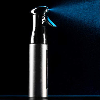 Colortrak Luminous Spray Bottle, 250ml/8.5oz Bottle with Full 360° Distribution, Easy-Use Pump, Quick View Window to Monitor Water Level, Eco-Friendly, Silver - color: Silver