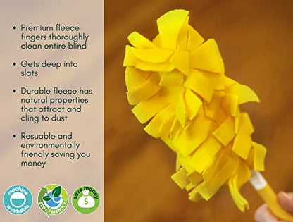 Xanitize Fleece Refills for Swiffer Hand Duster - Reusable, Dry Duster - 5-Pack Rainbow (Jewel) - color: Jewel