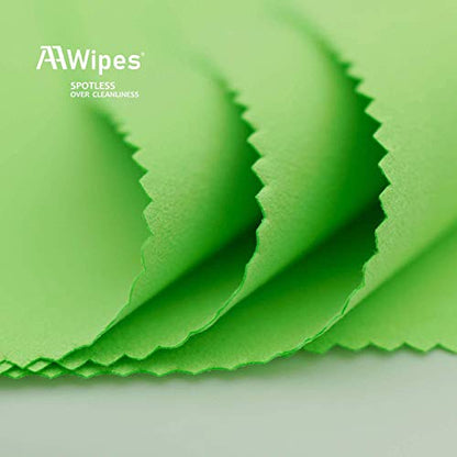 AAwipes Guitar Cloths Microfiber (6-Pack 12"x12" Cloths) Plush Polishing Cloths for Musical Instruments Premium Cleaning Cloths for Guitar Violin Piano Clarinet Trumpet Sax Universal (HCIS-1212-G) - color: Green 6PCS