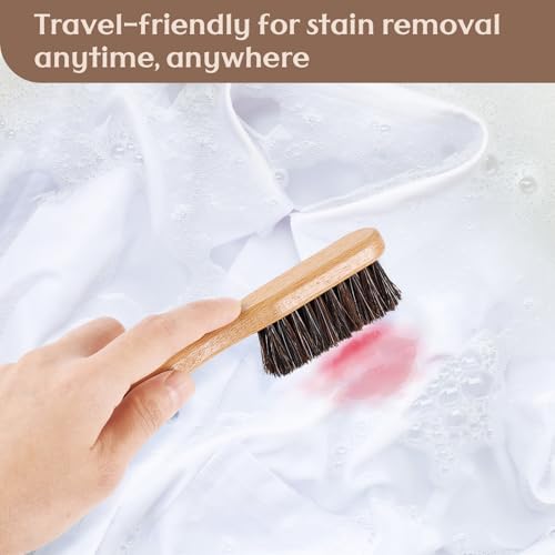 3 Pcs Wood Laundry Stain Brush Stain Remover Brushes with Boar Bristle Small Stain Brush for Clothes for Scrubbing Stains from Furniture Fabric Leather(3 Pcs C) - style: 3 Pcs C