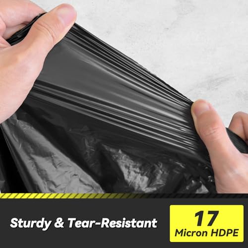 150 Count 55-60 Gallon Trash Bags, Sturdy & Tear-Resistant Commercial Can Liners 55 Gallon, Large Garbage Bags, Large Black Trash Bags for Commercial, Lawn and Leaf Bags - style: 55-60 Gallon - 150 Count