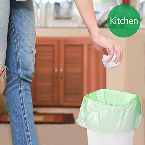 Biodegradable Trash Bags 4-6 Gallon, 100 Counts, Extra Thick Small Trash Bag Recycling Garbage Bags For Kitchen Bathroom Yard Office Wastebasket Car - size: 5 Gallon, 100 Count (Pack of 1)