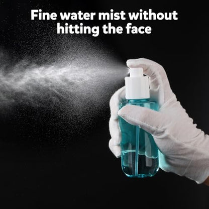 Bynccea Small Spray Bottle Travel Size 3.4oz/100ml Plastic Mini Bottle Set - Fine Mist Mini Empty Spray Bottles - Refillable Spray Bottles for Cleaning Solutions, Perfume, Liquid Cosmetics - color: Blue&Green&Clear